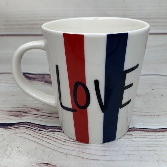 Ellen Degeneres Other - ELLEN DEGENERES Red White and Blue “Love” Striped by ROYAL DOULTON